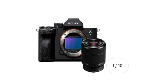 Sony Alpha a7 IV Full-Frame Mirrorless Camera with Interchangeable Lens (Body + Lens)