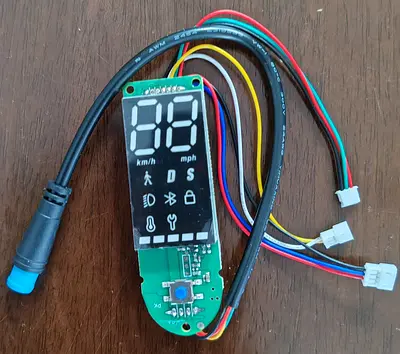 Xiaomi Pro Electric Scooter/Bike LED Display Panel with Wiring Harness (Speedometer)
