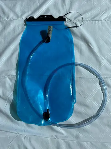 Hydration bladder water reservoir with drinking tube - 3L (used once)