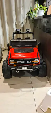 Red Kids Electric Ride-On Truck (2-seat, Rechargeable)