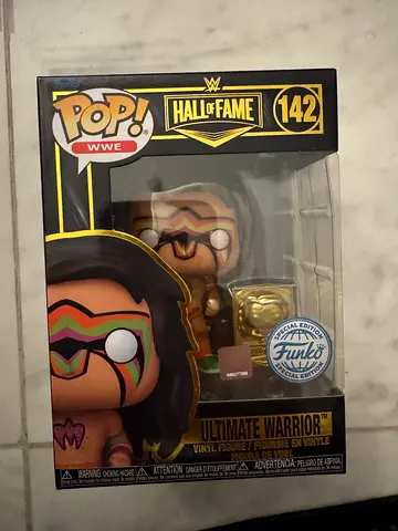 Funko Pop! WWE Hall of Fame #142 Ultimate Warrior (Gold Chrome)