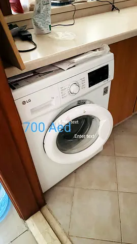LG Front Load Washing Machine - 7kg, Good Condition, 700 AED