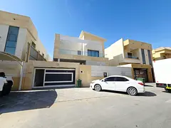 Villa for rent in Al Yasmin, Ajman. 5 bedrooms, living room, majlis, parking, spacious area.
