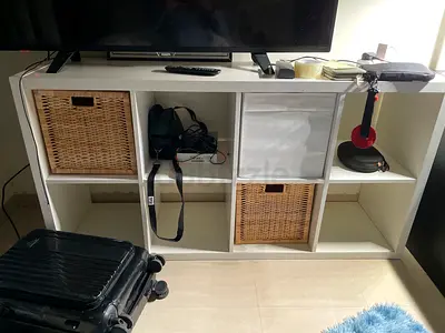 Shelf ikea kallax with accessories