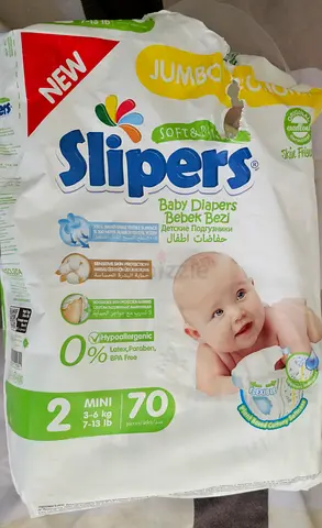 Pack of Slipers Baby Diapers Size 2 (Mini) - Half used