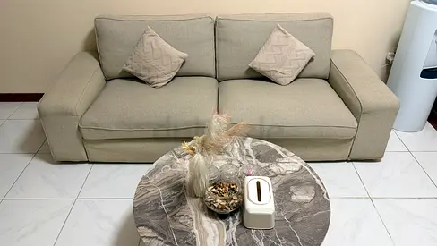 Beige 3-seater sofa in good Price