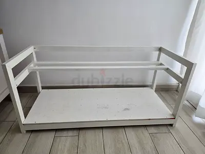 White GPU rig frame