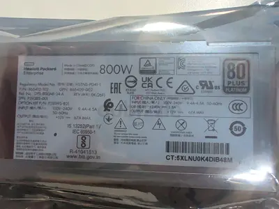 HPE 800W Server Power Supply (Reconditioned) - 80 Plus Platinum
