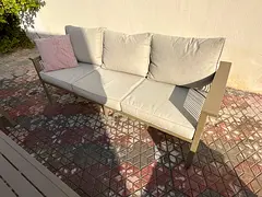 Sofa, Lounge set for 9 people, beige neutral