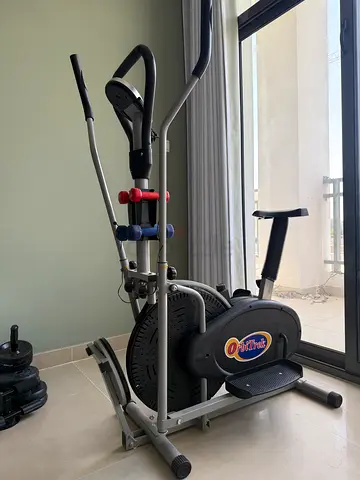 Used Elliptical Cross Trainer with Free Weights - Good Condition but main controller does not work