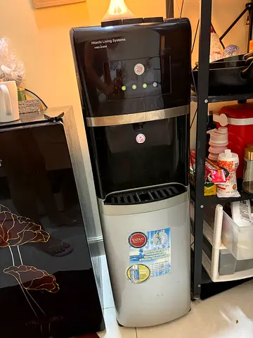 Used Hot  Cold Water Dispenser - Black/Silver, Working Condition