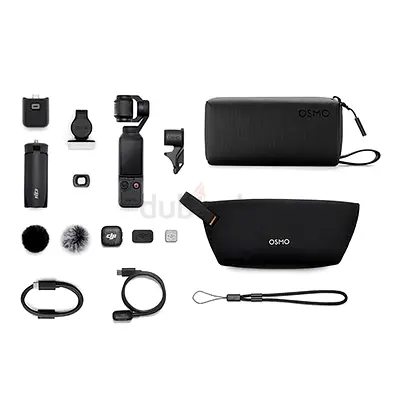 DJI Pocket 4 Creator Combo 3-dAxis Gimbal Stabilizer with 4K Camera and Accessories with sd card