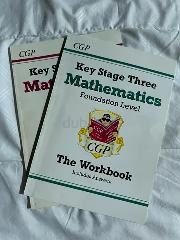 2 books: CGP Key Stage Three Mathematics, Foundation and Higher Level (Includes Answers)