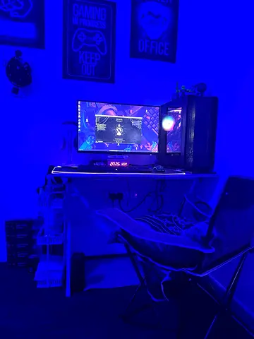 Complete RGB Gaming PC Setup with Monitor, Tower and Accessories