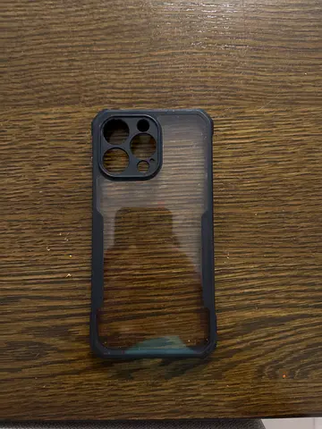 Black and clear iPhone 15 pro max military grade case