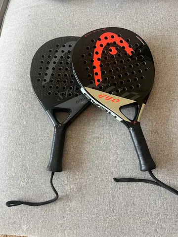 Two HEAD Evo Padel Rackets