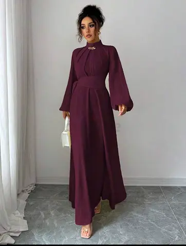 Burgundy Long Dress
