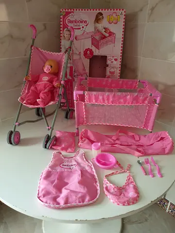 Bambolina Doll pink set toy
