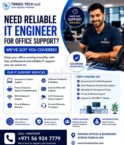 Need Reliable IT Engineer for Office Support?
