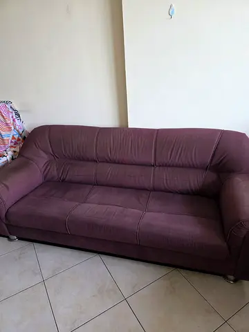3-seater L-shaped Fabric Sofa in Good Used Condition