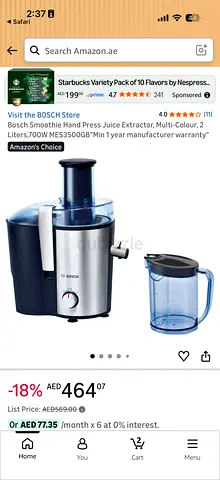 Bosch Smoothie Hand Press Juicer 250