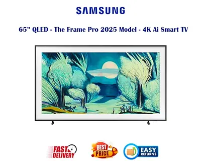 Samsung 65 Inch 4K Smart TV UAE - LS03 The Frame Pro - 144Hz Vision Ai Smart TV - FREE DELIVERY