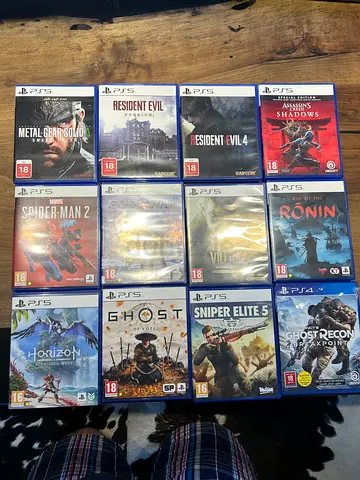 Resident Evil Collection + Ghost of Yotei + Spider-Man 2 + $% of War Ragnarök PS5 Bundle – 12 G