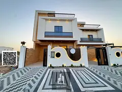 Modern villa with a garden for sale directly from the owner. Dubai villa design, opposite a park. In