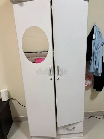 White 2 Door Wardrobe