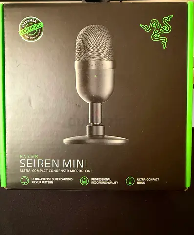 Razer Seiren Mini USB Condenser Microphone - Excellent Condition