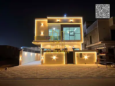 🏡 فيلا فاخرة 5 غرف ماستر مع روف – الحليو 2، عجمان | 10% مقدم | شامل رسوم التسجيل | تملك حر | تمويل عقاري متاح