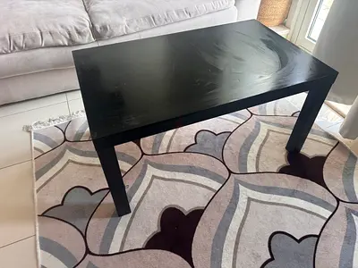 Ikea black wooden coffee table - good condition