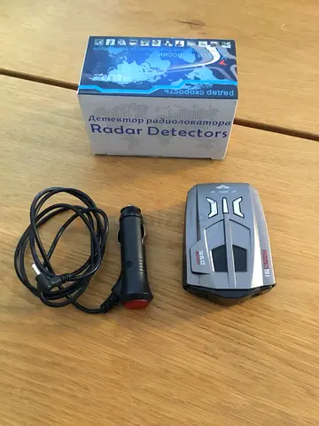 Compact Radar Detector with Car Charger and Original Box