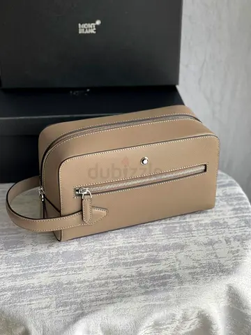 Montblanc Sartorial mens beige handbag