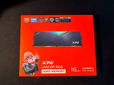 32GB (2x16) XPG Lancer DDR5 RAM 5200MHz
