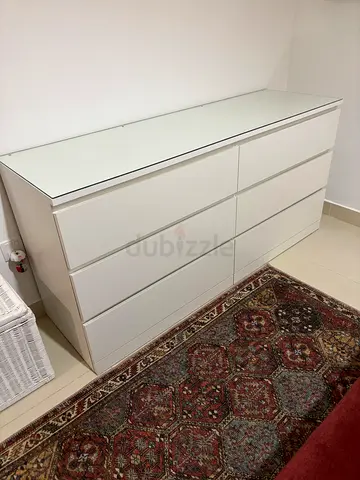 Ikea White 6 Drawer Dresser
