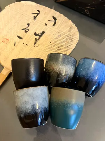 Japanese tea cup Set of 5 ceramic cups 🇯🇵🍵7cm ✖️7cm