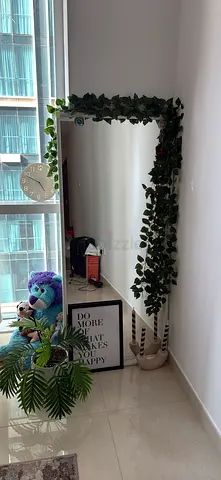 White Full-Length Decorative Mirror