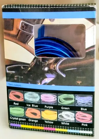 EL WIRE LED LIGHT STRIP 2 SETS OF CAR DECOR ILLUMINATION LED LIGHT STRIP