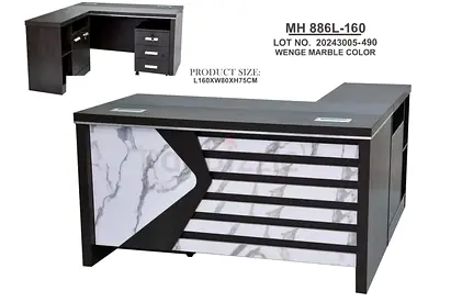 Brand New L-shaped Executive Office Desk For Sale