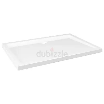 Vidaxl 110x80cm Rectangular White Shower Tray / Shower Base - New