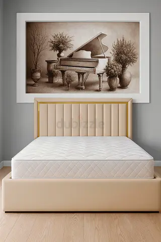 Brand New Queen upholstered bed frame without mattress