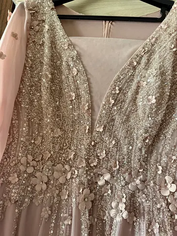 Party Dress pink powder color 2-3XL