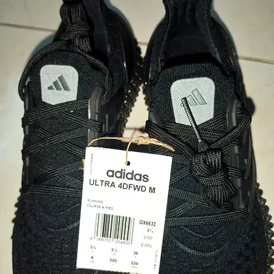 Black adidas Ultra4DD Running Shoes - Size us 6