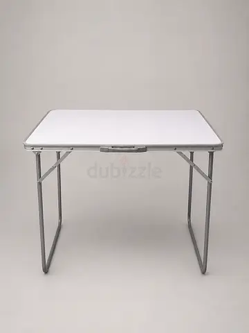 Portable Folding Table — Lightweight Aluminium with White Top. Available on pickup cash payment only