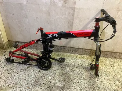 Folding Land Rover X9 Hybrid Bike negotiable alot