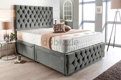 Queen Size Brand New Fully Customisable Bed With 2 Drawers