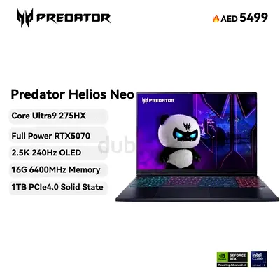 【New Laptop】AcerPredator U9-275HX 5070 16G 1T OLED 5499