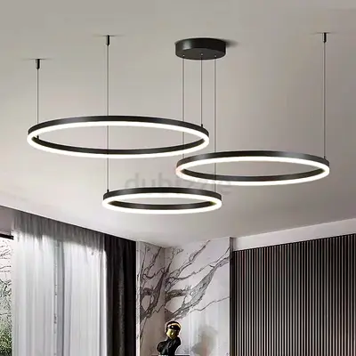 Modern Minimalist LED Ring Pendant Lights