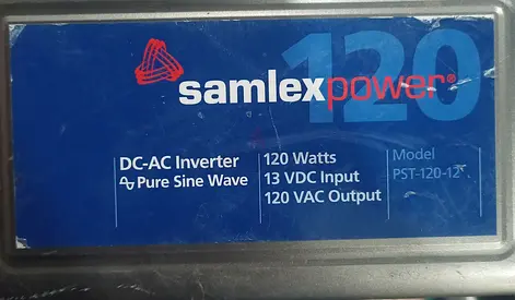 Samlex Power PST-120-12 Pure Sine Wave DC-AC Inverter